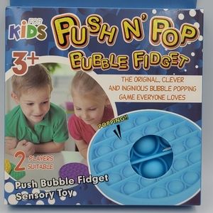 Push N Pop Bubble Fidget Stress Relief Toy - Blue